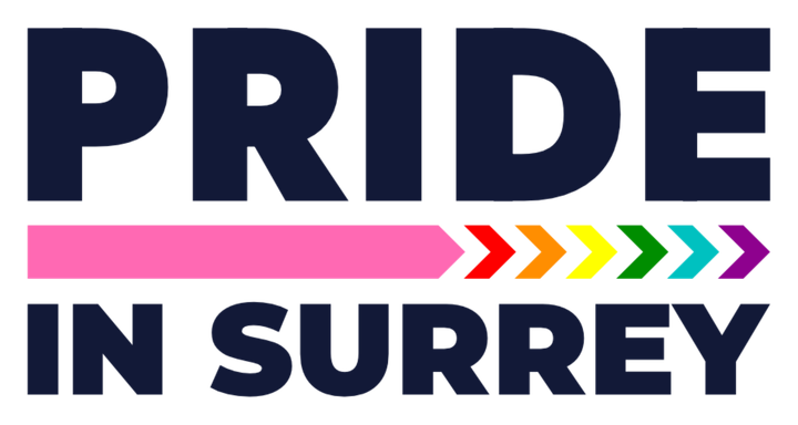 Logo of the Pride in Surrey organisation.